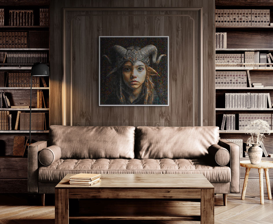 Tesserized #19 Mojica Framed