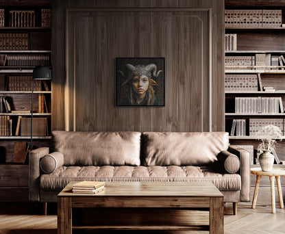 Tesserized #19 Mojica Framed