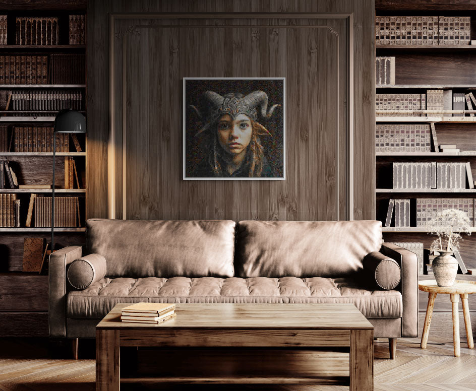 Tesserized #19 Mojica Framed