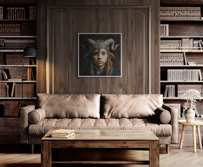 Tesserized #19 Mojica Framed